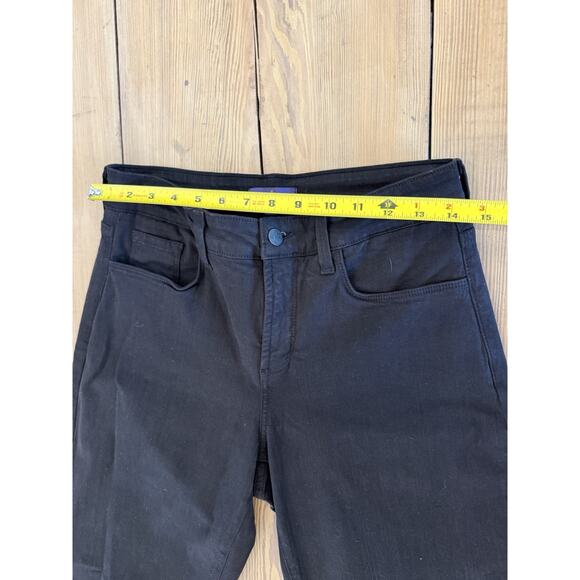 NYDJ Marilyn Straight Jeans Black 6 Rhinestone‎ Pockets - Picture 8 of 8
